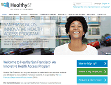 Tablet Screenshot of healthysanfrancisco.org